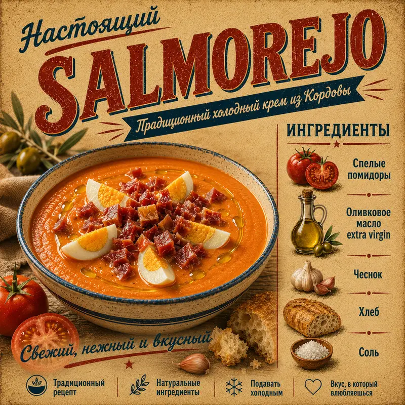 Salmorejo cordobés — Taberna La Manuela